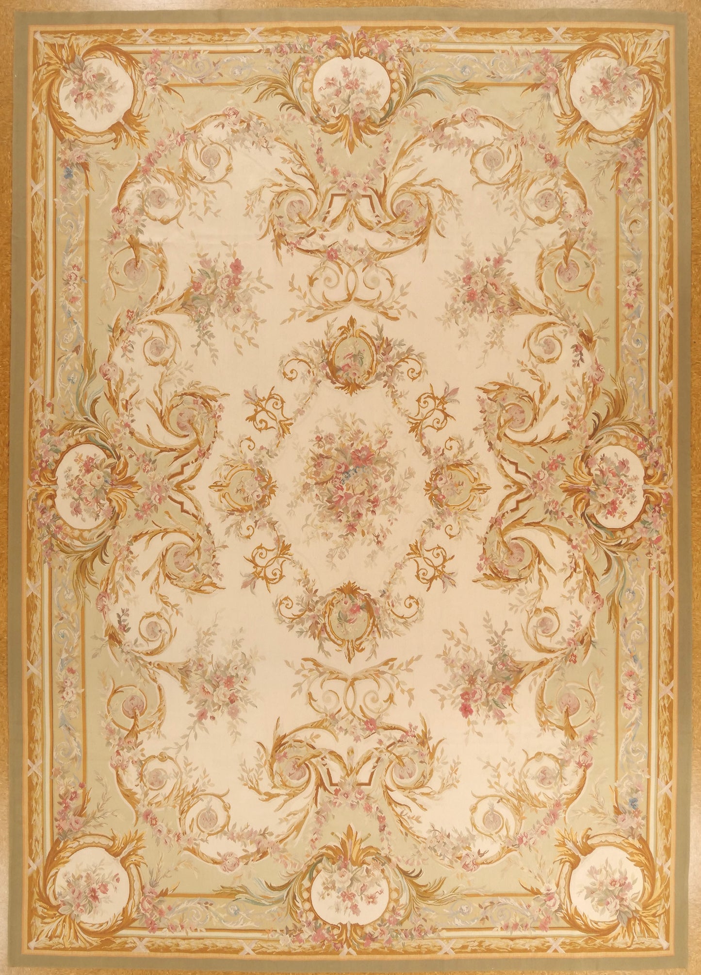10 x 14.1 Handwoven Aubusson Rug