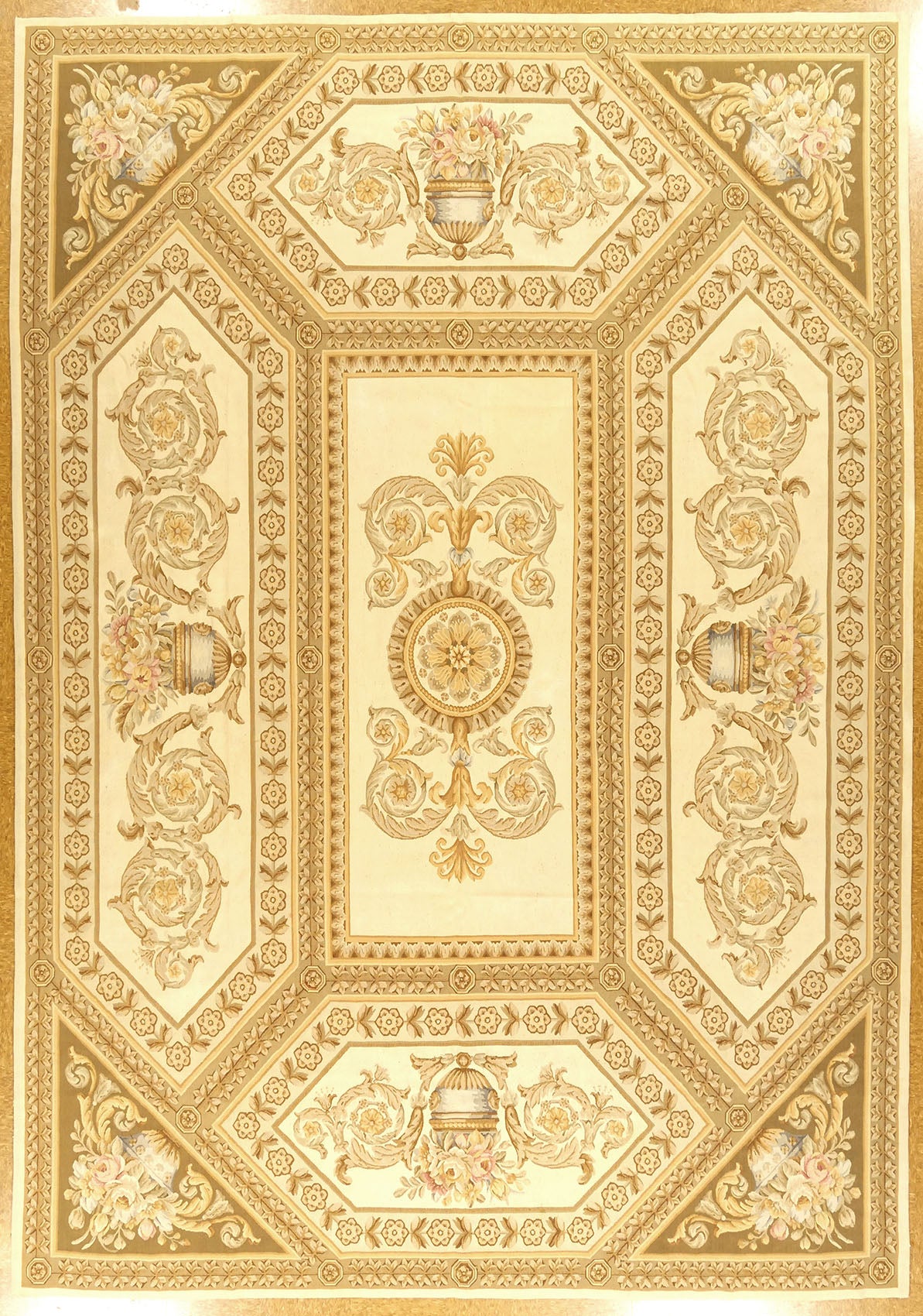 9.8 x 13.9 Handwoven Aubusson Rug
